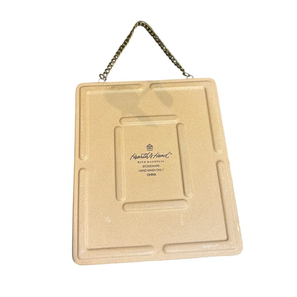 Hearth & Hand with Magnolia “Brush Your Teeth” Stoneware Wall Sign - Picture 5 of 5